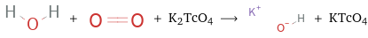  + + K2TcO4 ⟶ + KTcO4