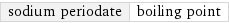 sodium periodate | boiling point