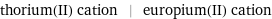 thorium(II) cation | europium(II) cation