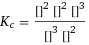 K_c = ([HCl]^2 [Au]^2 [SnCl4]^3)/([SnCl2]^3 [HAuCl4·xH2O]^2)