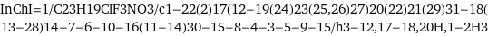 InChI=1/C23H19ClF3NO3/c1-22(2)17(12-19(24)23(25, 26)27)20(22)21(29)31-18(13-28)14-7-6-10-16(11-14)30-15-8-4-3-5-9-15/h3-12, 17-18, 20H, 1-2H3