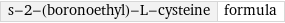 s-2-(boronoethyl)-L-cysteine | formula