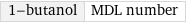 1-butanol | MDL number