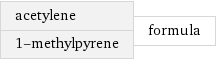 acetylene 1-methylpyrene | formula