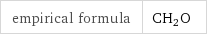 empirical formula | C_H_2O_