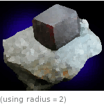  (using radius=2)