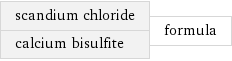 scandium chloride calcium bisulfite | formula