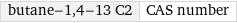 butane-1, 4-13 C2 | CAS number