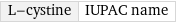 L-cystine | IUPAC name