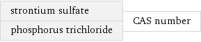 strontium sulfate phosphorus trichloride | CAS number