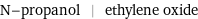 N-propanol | ethylene oxide