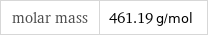 molar mass | 461.19 g/mol