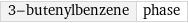 3-butenylbenzene | phase