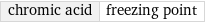 chromic acid | freezing point