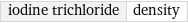 iodine trichloride | density