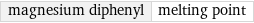 magnesium diphenyl | melting point