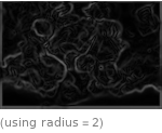  (using radius=2)