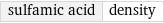 sulfamic acid | density