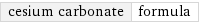 cesium carbonate | formula