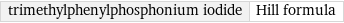 trimethylphenylphosphonium iodide | Hill formula