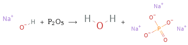  + P2O5 ⟶ + 