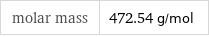 molar mass | 472.54 g/mol