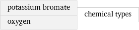 potassium bromate oxygen | chemical types