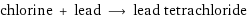 chlorine + lead ⟶ lead tetrachloride