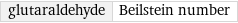 glutaraldehyde | Beilstein number