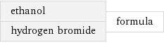 ethanol hydrogen bromide | formula