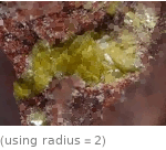  (using radius=2)