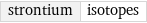 strontium | isotopes