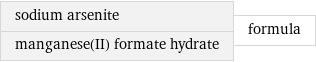 sodium arsenite manganese(II) formate hydrate | formula