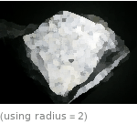  (using radius=2)