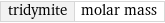 tridymite | molar mass