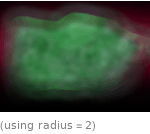  (using radius=2)