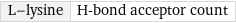 L-lysine | H-bond acceptor count