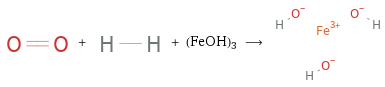  + + (FeOH)3 ⟶ 