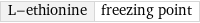 L-ethionine | freezing point