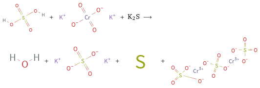  + + K2S ⟶ + + + 