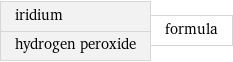 iridium hydrogen peroxide | formula