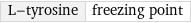 L-tyrosine | freezing point