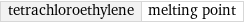 tetrachloroethylene | melting point