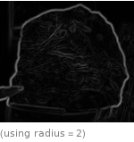  (using radius=2)