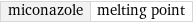 miconazole | melting point