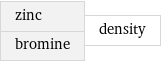 zinc bromine | density