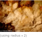  (using radius=2)