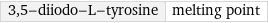 3, 5-diiodo-L-tyrosine | melting point