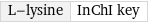 L-lysine | InChI key