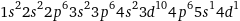 1s^22s^22p^63s^23p^64s^23d^104p^65s^14d^1